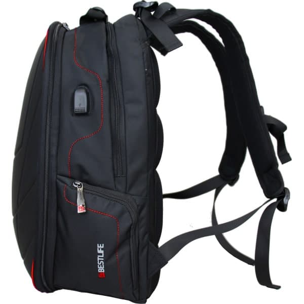 BestLife Assailant 17" Gaming Backpack. Sort/Rød.