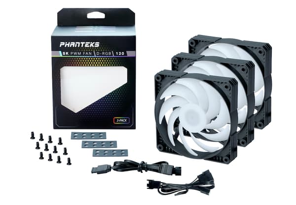 Phanteks SK 120mm PWM Fan, DRGB, 3 pack