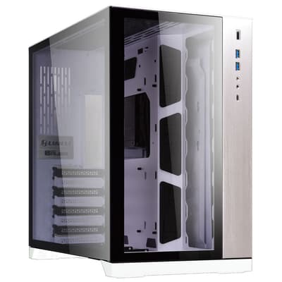 Lian Li PC-O11 Dynamic Midi Tower, Tempered Glass - White