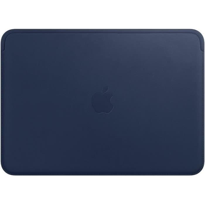 Läderhylsa för 12-tums MacBook - Midnight blue