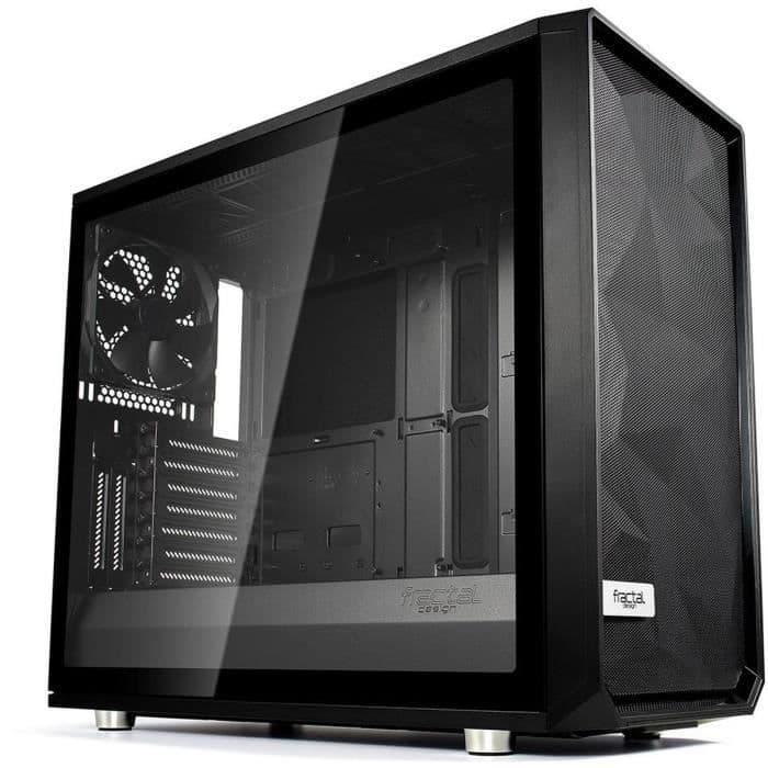 FRAKTISK DESIGN Meshify S2 Blackout-vindueskab hærdet glasvindue (FD CA MESH S2 BKO TGL)