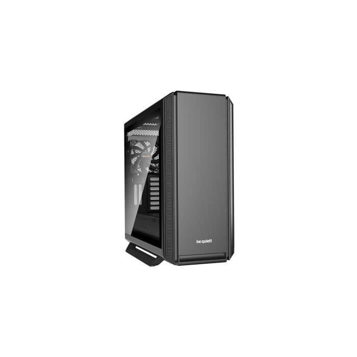 Vær stille! Boitier SILENT BASE 801 Sort med vindue