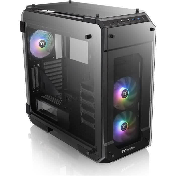 THERMALTAKE-laatikko ilman virtalähdettä Katso 71 TG ARGB - Suuri torni - E-ATX-muoto