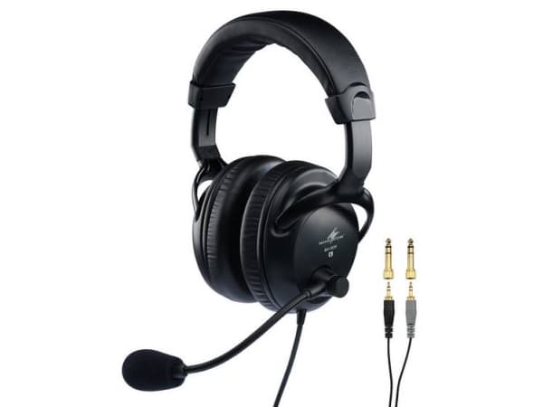 Monacor BH-009 Headset Sangmikrofon Inkl. læskærm