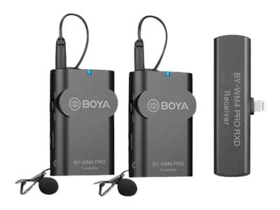BOYA 2.4G Wireless Microphone Kit black