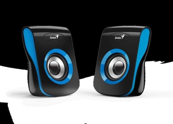 GENIUS-kaiutin SP-Q180 sininen, 2.0, 6 W, USB-virtalähde, 3,5 tuuman liitäntä, musta-sininen (31730026403)
