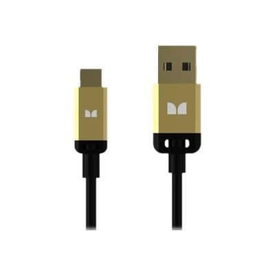 MONSTER Suorituskykyinen USB-kaapeli 1 m musta ja kulta AUT SBW