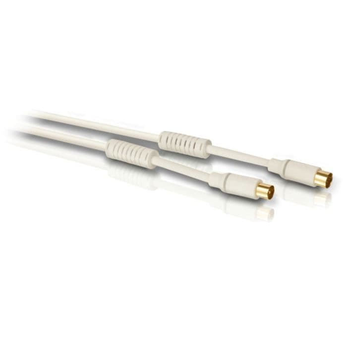 PHILIPS SWV4133S Koaxialkabel - 3m - 90 db - + Filter - Vit