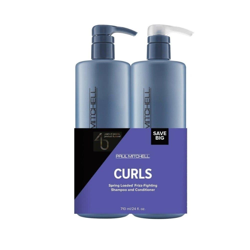 Paul Mitchell Spring Loaded Frizz Fighting Shampoo 710ml + Spring Loaded Conditi