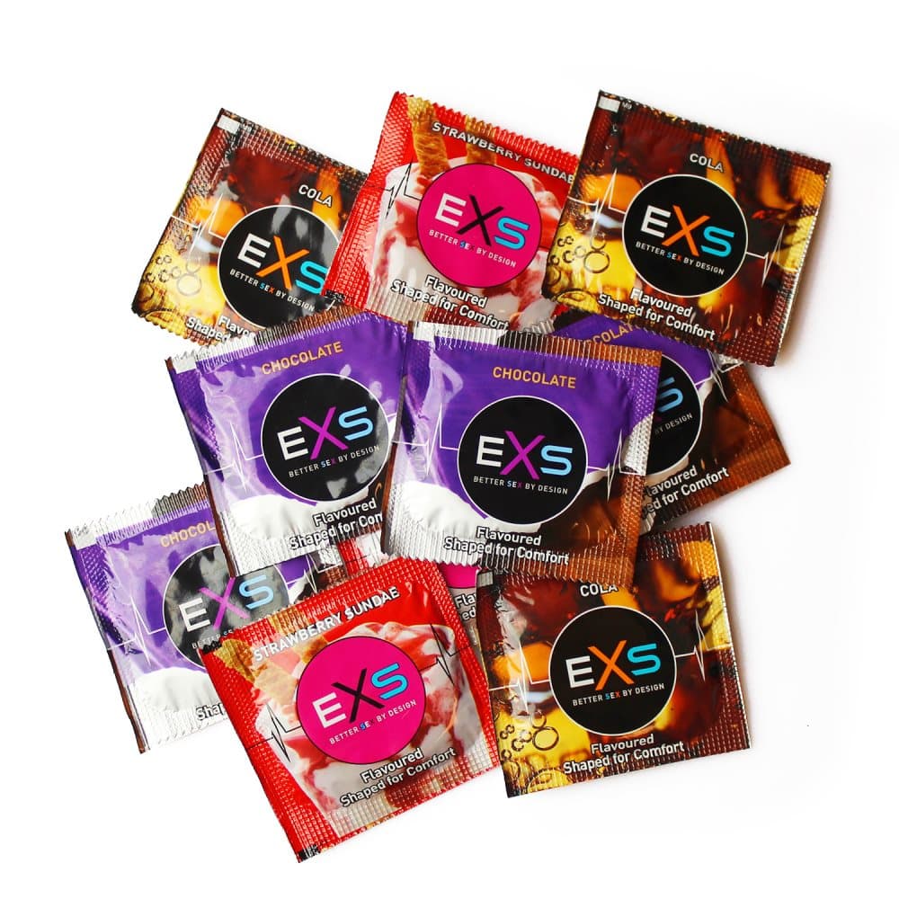 EXS Kondomer - Mixed Flavours 10 pack