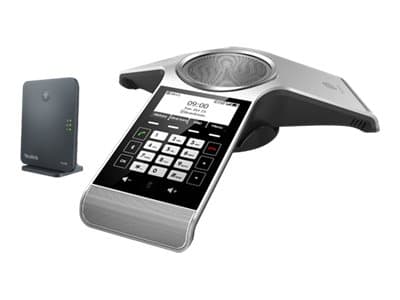 Yealink CP930W - VoIP-konferansesystem - med Bluetooth-grensesnitt - IP-DECT - 8-way anropskapasitet - SIP, SIP v2, SRTP - Romsølv