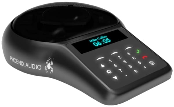 Phoenix Audio MT505, IP-konferansetelefon, Store rom, Knapper, Svart, Retningsuavhengig, 50 - 16000 Hz