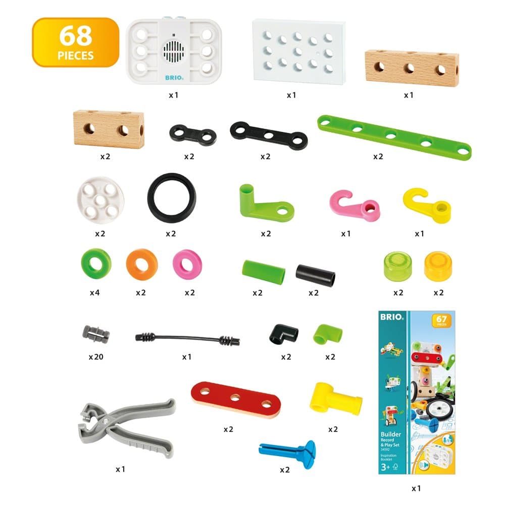 BRIO - 34592 - Builder Record & Play Set Rakennussetti
