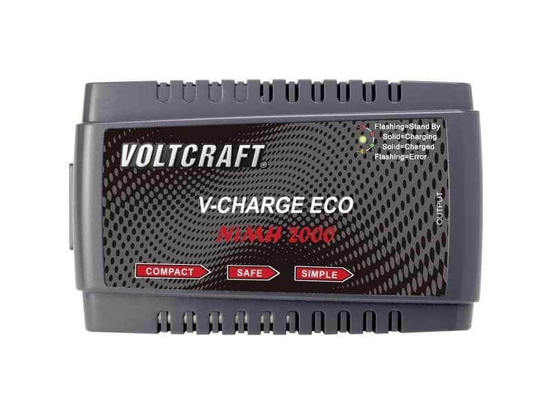 VOLTCRAFT V-Charge Eco NiMh 2000 Modelbyg-oplader 230 V 2 A NiMH, NiCd