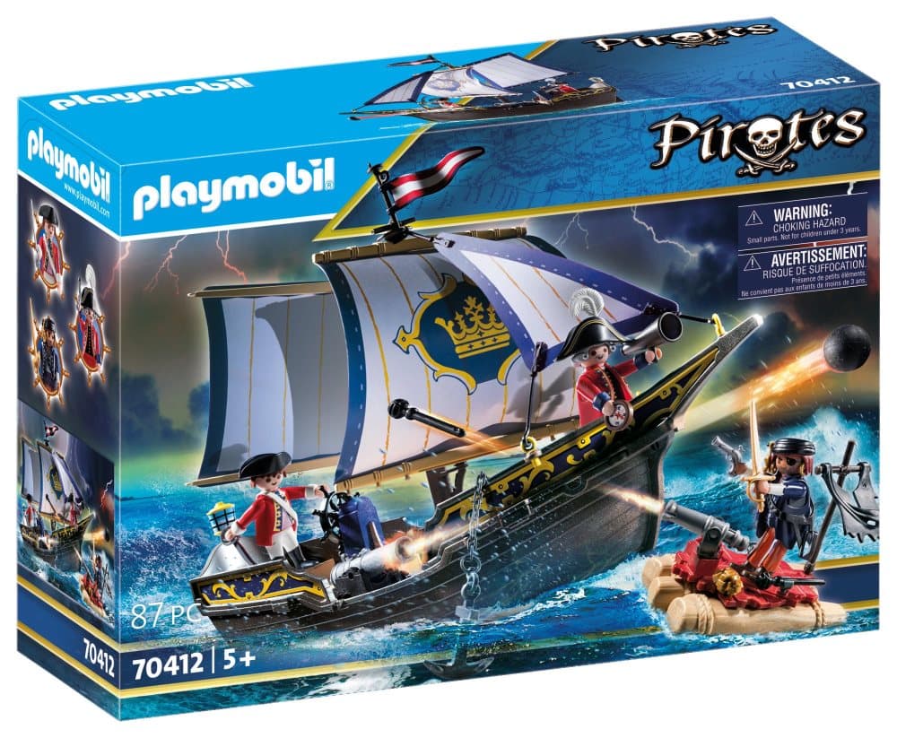 Playmobil Pirater 70412 Skepp med rödrockar