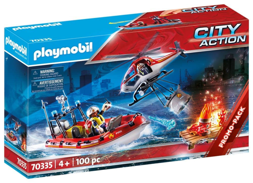 Playmobil 70335 Palokunta, helikopteri ja vene