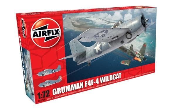 Airfix Grumman Wildcat F4F-4 1:72 Mallinrakennussarja