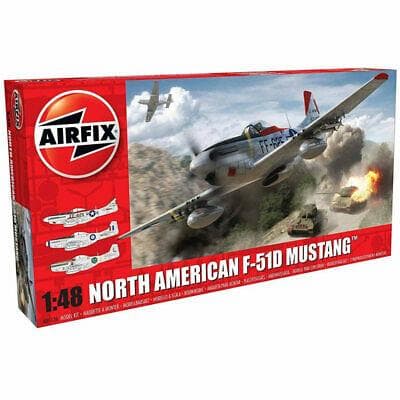 Airfix North American F51D Mustang 1:48 Mallinrakennussarja