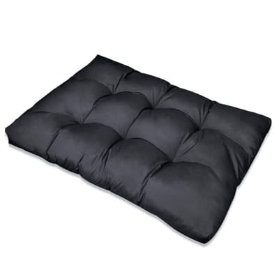 Stoppad sittkudde Grå 120 x 80 x 10 cm