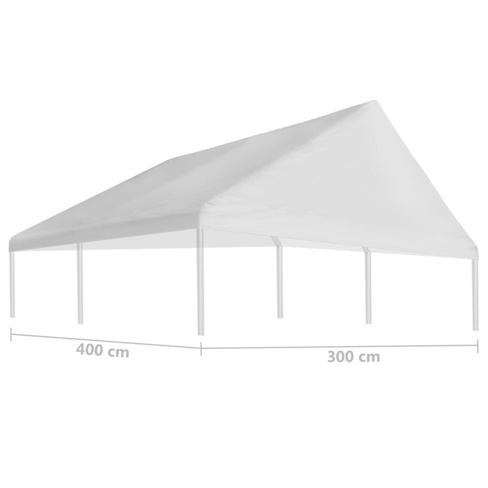 Tak till partytält vit 3 x 4 m | CDON Partytält | Takbredd: 2,4 m | AXLEY | Jula