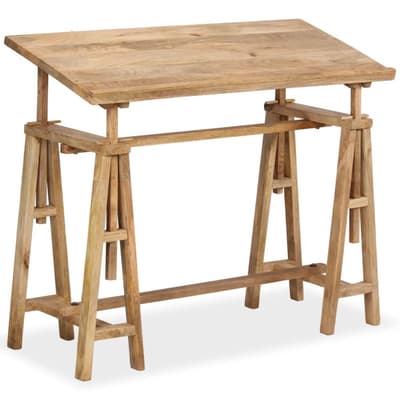 Ritbord massivt mangoträ 116x50x76 cm | Fri Frakt