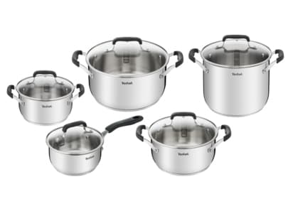Tefal Cook & Cool E493SA, Rustfritt stål, Rustfritt stål, Rustfritt stål, Glass, 210 °C, Keramisk, Gass, Halogen, Induksjon, Forseglet Plate