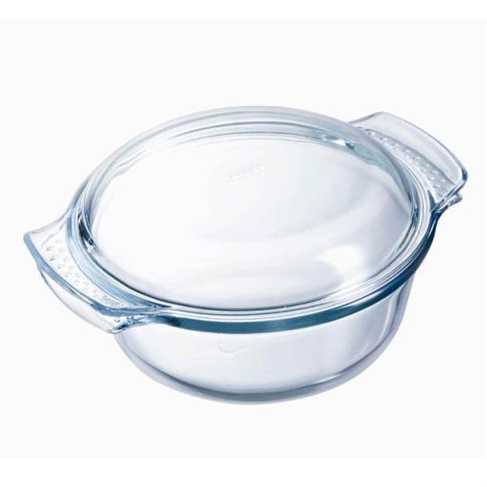 PYREX - 112A000 / 7043 - Rund gryderet - 29 cm * 23 cm - Pyrex Classic - 2,5L + 1L