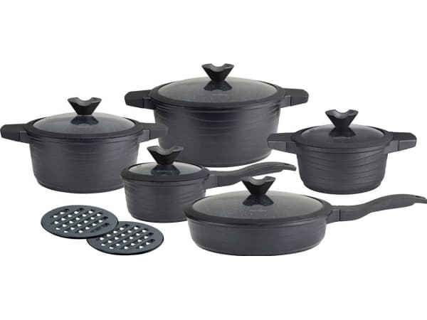 Klausberg Set of pots Vivace 12 elements black (KB-7351)