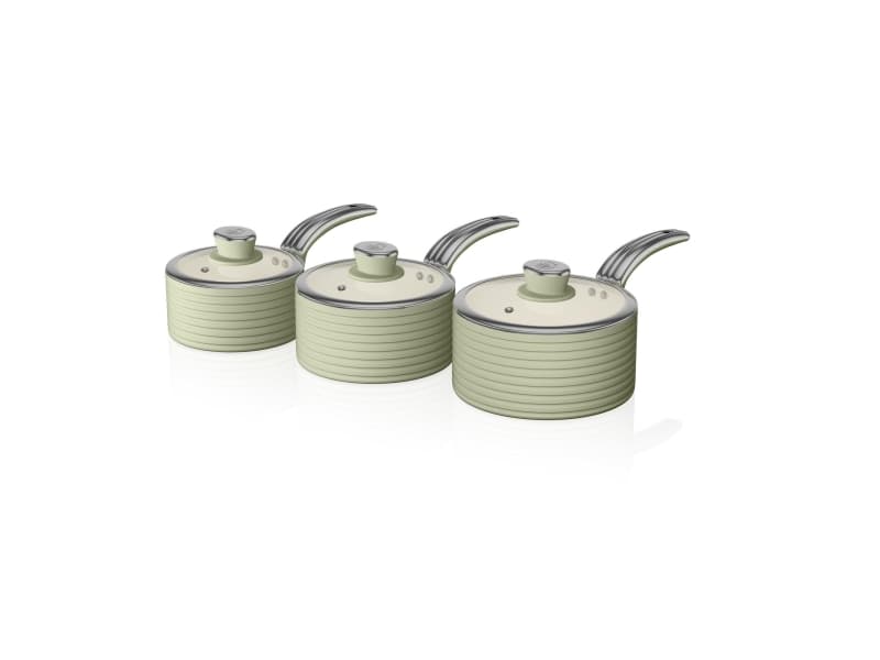 Pot Set with ceramic coating Swan RETRO SWPS5020GN (20 cm, 28 cm)