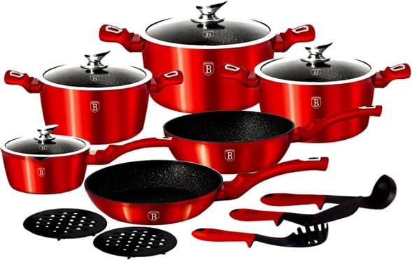 Berlinger Haus Metallic pot set 15 elements (BH/1226)