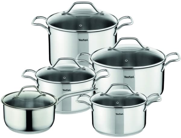 Tefal A702SC84, Rustfritt stål, Rustfritt stål, Glass, 5 stykker