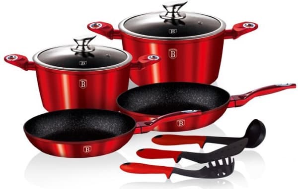 Berlinger Haus Metallic pot set 9 elements (BH/1228)