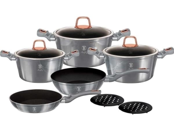 Berlinger Haus 10 PIECE SET OF POTS. MOONLIGT BERLINGER HAUS BH-6020