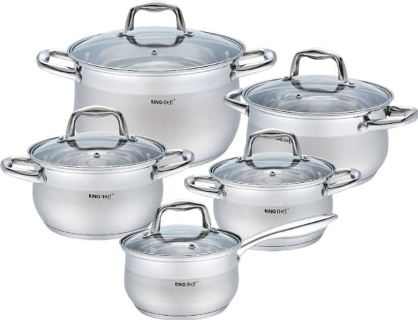 KingHoff 10 PIECES KINGHOFF POT SET KH-1422