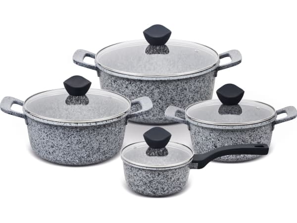 Promis Pot set, handles black 8 elements (GRC/SET)