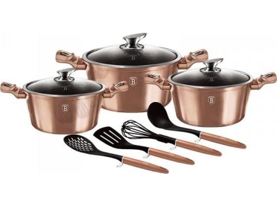 Berlinger Haus GRYTESETT 10-DELS. BERLINGER HAUS METALLIC LINE ROSEGOLD BH-6151