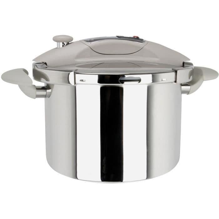 SITRAM 710329 trykkoger sitraspeedo beige 8l rustfrit stål induktion