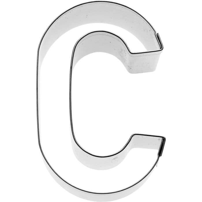 KARIS Cookie cutter Letter C Birkmann T.1.4 - Rustfrit stål - 6 cm - Rød PG