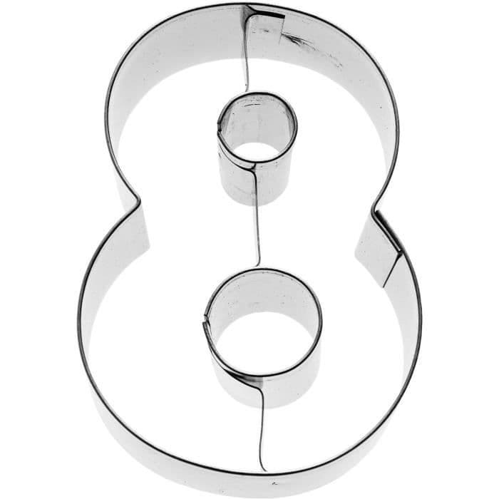 KARIS Cookie cutter Figur 8 Birkmann T.1.12 - Rustfrit stål - 6 cm - Rød PG