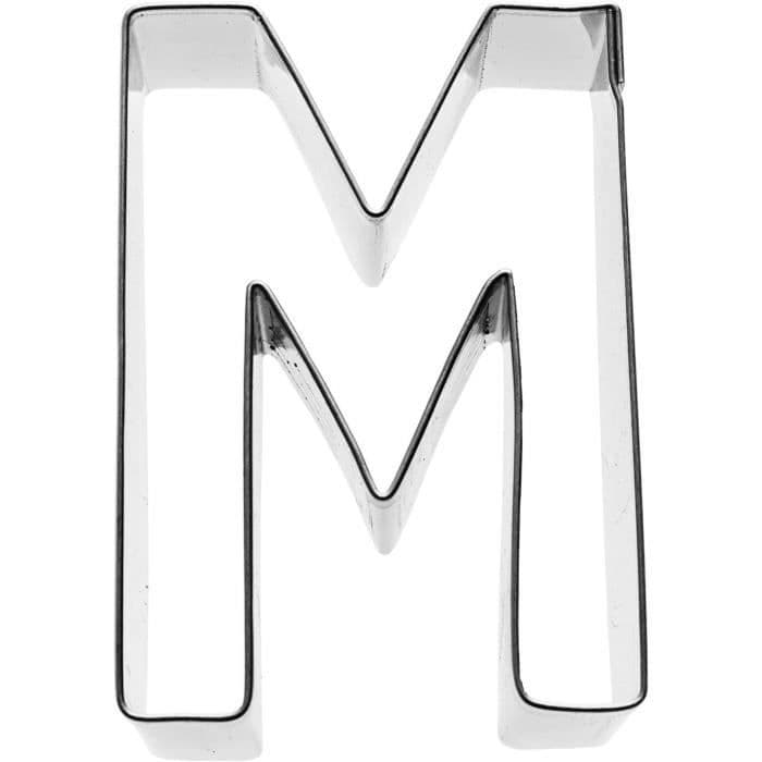 KARIS Cookie cutter Letter M Birkmann T.1.7 - Rustfrit stål - 6 cm - Rød PG