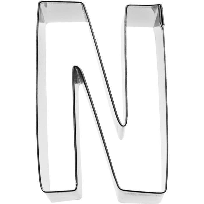 KARIS Cookie cutter Brev N Birkmann T.1.7 - Rustfrit stål - 6 cm - Rød PG