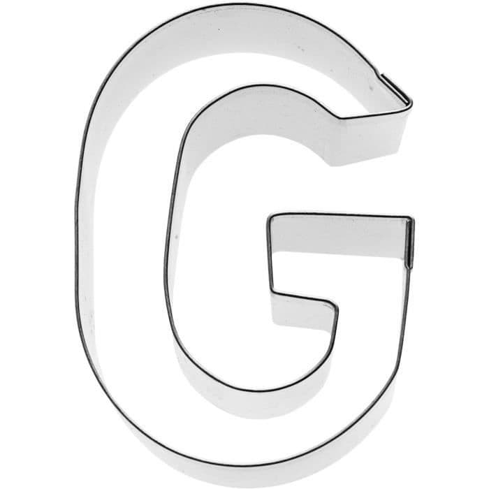 KARIS Cookie cutter Brev G Birkmann T.1.5 - Rustfrit stål - 6 cm - Rød PG