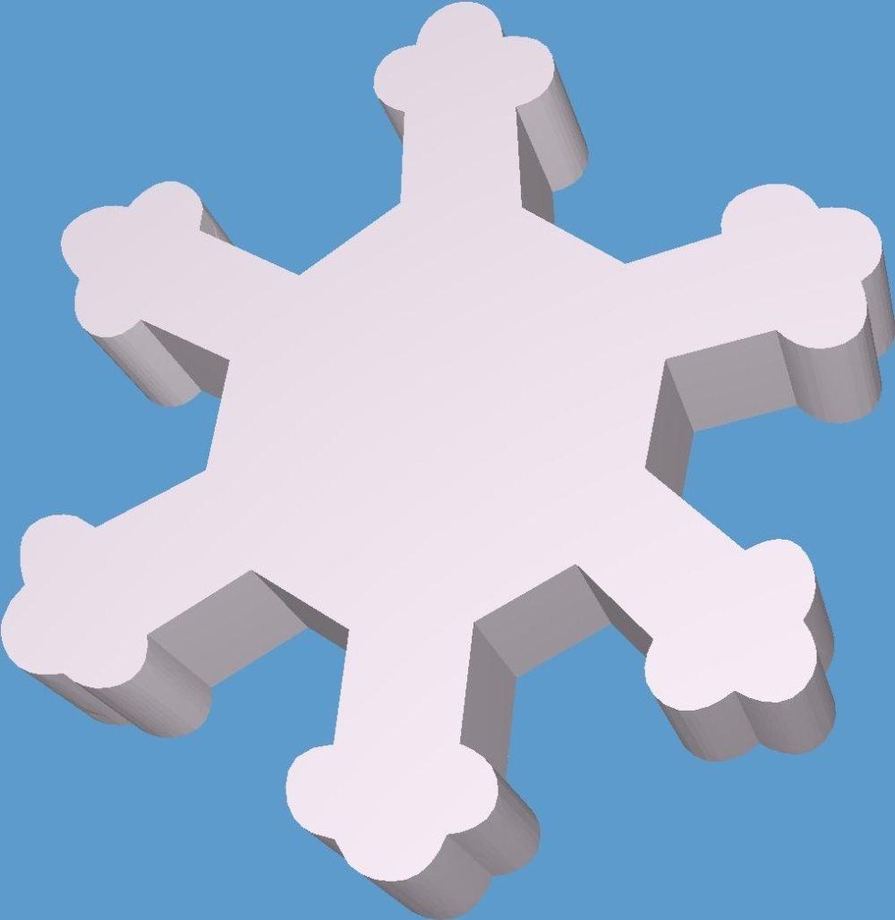No.51 Cookie cutter "Snowflake2". Buy 2 get 4 (mix from collection)