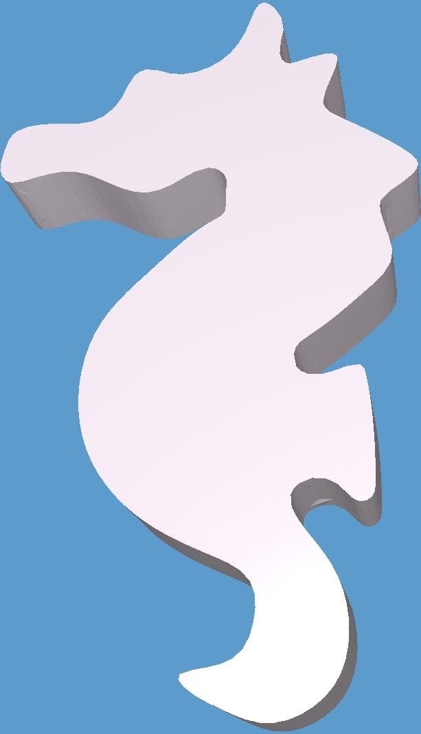 No.19 Cookie cutter "Seahorse". Buy 2 get 4 (mix from collection