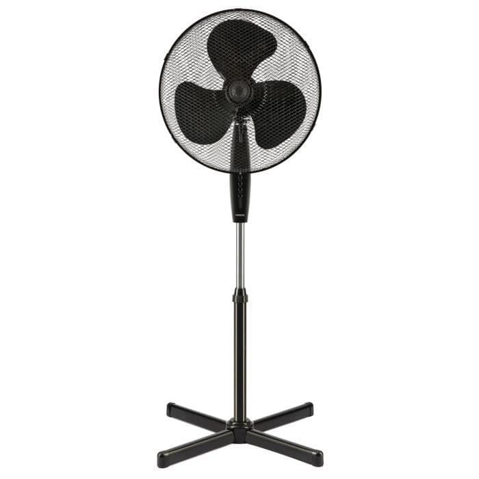 OCEANIC Gulvventilator 45 Watts - Diameter 40 cm - Justerbar højde - Oscillation - Sort
