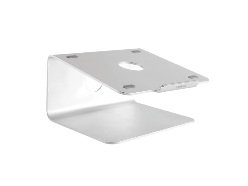 LogiLink AA0104, Notebook stand, Sølv, 27,9 cm (11"), 43,2 cm (17"), Aluminium, 360°