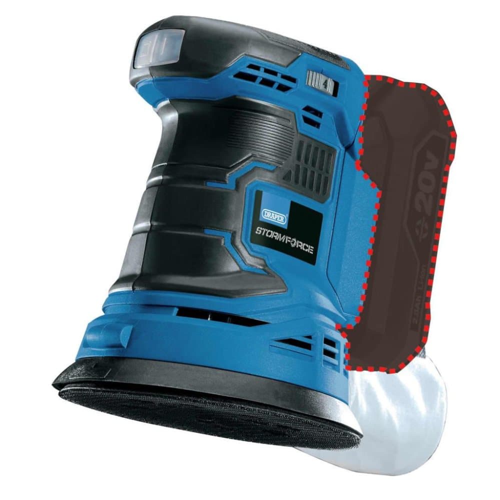 Draper Tools Kombinert eksentersliper Storm Force bar 20V