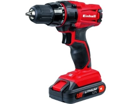 Einhell TC-CD 18-2 Li, Boremaskin med pistolgrep, Nøkkelløs, 1 cm, 350 RPM, 1250 RPM, 38 Nm