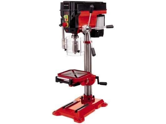 Einhell TE-BD 750 E, Bench drill press, Nøkkelløs, B16, Knapper, Aluminium, Svart, Rød, 450 RPM