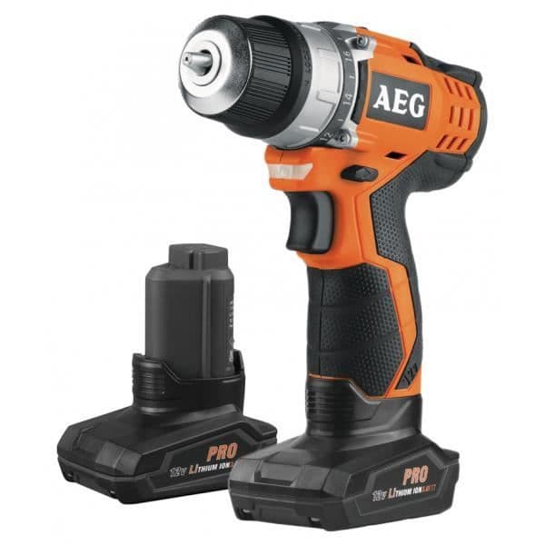 AEG Compact borrförare BS14C-202C - 14 V - Med 2 batterier 2 Ah Li-ION